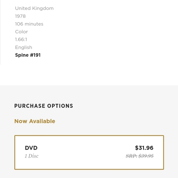 Criterion Collection #191 | Jubilee DVD - Picture 7 of 7